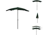 Vidaxl Ombrellone Con Asta 200X130 Cm Verde - Ombrelloni E Tende Da Sole