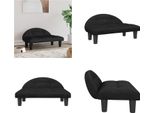 Vidaxl Letto Per Cani Nero 70X52X30 Cm In Velluto - Letto Per Cani - Letti Per Cani - Divano Per Cani - Divano Per Animali Domestici
