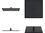 Vidaxl Soffione Doccia A Pioggia In Acciaio Inox 25X25 Cm Quadrato Nero - Soffione Doccia - Soffione Doccia A Pioggia - Soffioni Doccia A Pioggia