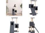 Vidaxl Graffiatoio Con Tiragraffi In Sisal Grigio Scuro 82 Cm - Graffiatoio - Alberi Da Graffio - Torre Per Gatti - Mobili Per Gatti