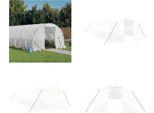 Vidaxl Serra Con Telaio In Acciaio Bianco 30 M² 10X3X2 M - Serra - Serre - Polytunnel - Serra Calpestabile