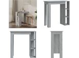 Vidaxl Tavolo Da Bar Con Ripiano Grey Sonoma 102X50X103,5 Cm Materiale A Base Di Legno - Tavolo Da Bar - Tavoli Da Bar - Tavolo Da Bistrot - Tavolo Alto