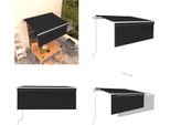 Vidaxl Tenda Da Sole A Scomparsa Automatica Con Mantovana 3X2,5 M Antracite - Tenda Da Sole - Tende Da Sole - Tettoie Solari - Tettoie Solari