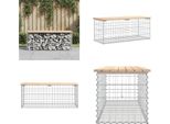 Vidaxl Panca Da Giardino Gabion 103X44X42 Cm In Legno Di Pino Massiccio - Panca Da Giardino - Panche Da Giardino - Panca Da Esterno - Panca Da Esterno
