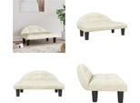 Vidaxl Letto Per Cani Crema 70X52X30 Cm In Velluto - Letto Per Cani - Letti Per Cani - Divano Per Cani - Divano Per Animali Domestici