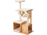 Albero Per Gatti Nobby "Ligno" Crema; 60 X 40 X 108 Cm