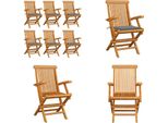 Vidaxl Sedie Da Giardino Con Cuscini Grigi 6 Pz. Legno Massiccio Teak - Sedia Da Giardino - Sedie Da Giardino - Sedia Da Giardino In Legno - Sedia Da Giardino In Legno Massiccio