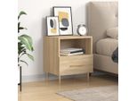 The Living Store Comodino Rovere Sonoma 40X35X47,5 Cm Materiale Legno