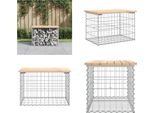 Vidaxl Panca Da Giardino Gabion 63X44X42 Cm In Legno Di Pino Massiccio - Panca Da Giardino - Panca Da Giardino - Panca Da Esterno - Panca Da Esterno