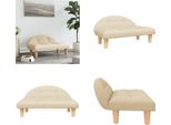 Vidaxl Letto Per Cani Crema 70X52X30 Cm In Tessuto - Letto Per Cani - Letti Per Cani - Divano Per Cani - Divano Per Animali Domestici