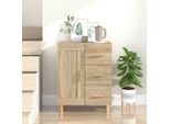 The Living Store Credenza Rovere Sonoma 69,5X34X90 Cm Materiale In Legno