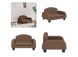 Vidaxl Letto Per Cani Marrone 50X40X30 Cm In Tessuto - Letto Per Cani - Letti Per Cani - Divano Per Cani - Divano Per Animali Domestici