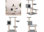 Vidaxl Graffiatoio Con Tiragraffi In Sisal Grigio Chiaro 82,5 Cm - Graffiatoio - Alberi Da Graffio - Torre Per Gatti - Arredo Per Gatti