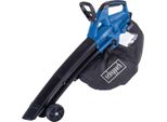 Aspiratore / Soffiatore Di Foglie A Batteria 4In1 Scheppach BC-BLV720-X | 210 Km/H | 720 M3/H | 20V Ixes | Motore Brushless | 9000 - 14.000 Min-1 | Sacco Di Raccolta Da 45 L