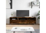 Vidaxl Mobile Tv In Rovere Fumé 150X30X44,5 Cm - Mobile Tv - Mobile Tv - Supporto Tv - Lavagna Tv