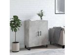 The Living Store Credenza Cemento Grigio 69,5X34X90 Cm Materiale Legno