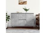 Best MöBel Vetrina Credenza Cemento Grigio 101,5X35X70 Cm Materiale Legno - Cassettiere Cloris New3585542 1Pacco