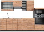 Vicco Cucina Componibile Fame-Line, 280 Cm , Pt Rovere, Quercia Dorata/Antracite