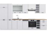 Vicco Cucina Componibile Fame-Line, 355 Cm , Pt Rovere, Casa Di Campagna Bianca/Bianco