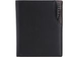 Bugatti Portafoglio Corso Deluxe Upright Wallet With Flap Black Nero