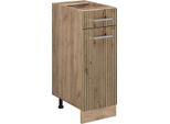 Vicco Mobiletto Base Per Cucina R-Line, 30 Cm Senza Piano Di Lavoro, Rovere Artigianale/Quercia Dorata