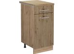 Vicco Mobiletto Base Per Cucina R-Line, 40 Cm , Pt Rovere, Rovere Artigianale/Quercia Dorata