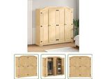 The Living Store Armadio 194X52X186 Cm In Legno Di Pino Massiccio