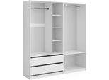 Vicco Armadio Elmo, 180 X 200 Cm Set Di 2, Bianco