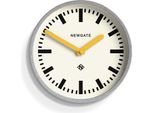 Newgate Luggage - Orologio Da Parete - Versione Zincata Con Lancette Gialle