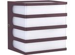 Lampada Da Parete Per Esterni V-TAC 8W Led IP65 120X120 Brown VT-732 4000K 800Lm
