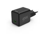 Hama SchnellladegeräT, USB-C, Pd/Qc/Gan, Super-Mini-Charger, 45 W, Schwarz (00201987)