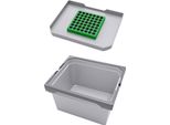 Secchio Envi Free Con Coperchio Biologico 20370 Grigio 4 Litri 230 X 230 X 141 Mm