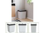 The Living Store Cestino Duo Bianco 2X25 L
