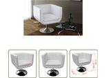 The Living Store Poltrona In Pelle Finta Bianca