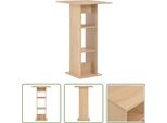 The Living Store Tavolo Da Bar In Rovere Marrone 60X60X110 Cm