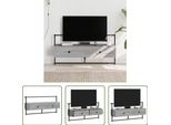 The Living Store Parete Tv Grey Sonoma 100,5X30X51 Cm Materiale A Base Di Legno
