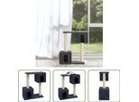 The Living Store Albero Per Gatti Con Tiragraffi In Sisal Grigio Scuro 60 Cm