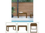 The Living Store Panca Da Giardino Marrone Miele 80X38X45 Cm In Legno Di Pino Massiccio