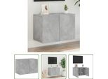 The Living Store Parete Tv Grigio Cemento 60X30X41 Cm