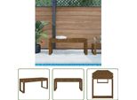 The Living Store Panca Da Giardino Marrone Miele 110X38X45 Cm In Legno Di Pino Massiccio