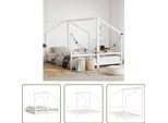 The Living Store Letto Per Bambini Bianco 2X(90X200) Cm In Legno Di Pino Massiccio