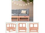 The Living Store Divano Angolare Da Giardino In Legno Massiccio Di Abete Douglas