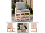 Sedia Da Giardino The Living Store 50,5X55X77 Cm In Legno Massiccio Di Abete Douglas