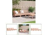 The Living Store Divano Da Giardino 4 Posti In Legno Massiccio Di Abete Douglas