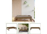 The Living Store Sgabello Da Giardino Marrone Miele 120X80 Cm In Legno Di Pino Massiccio