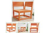 The Living Store Divano Angolare Da Giardino Marrone Cera 73X73X78 Cm In Legno Di Pino Massiccio