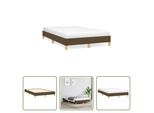 The Living Store Rete Marrone Scuro 120X190 Cm In Tessuto