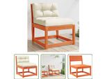 The Living Store Divano Da Giardino Con Cuscini In Legno Di Pino Massiccio Marrone Cera