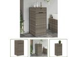 The Living Store Mobile Da Giardino Grigio 55X55X111 Cm Poly Rattan