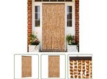 The Living Store Tenda Fly Ocra E Bianco 100X230 Cm In Ciniglia